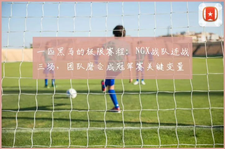 一匹黑马的极限赛程：NGX战队连战三场，团队磨合成冠军赛关键变量